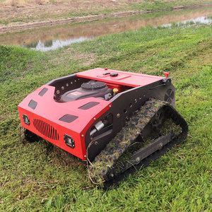 เครื่องตัดหญ้าไร้ใบพัดไร้สายแบบไร้ลมขับเคลื่อนด้วยตนเองสำหรับงานเกษตรป่าไม้น้ำมันเบนซิน DIY การควบคุมระยะไกลตีนตะขาบ4จังหวะอุตสาหกรรม - Product Image 2