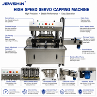 Machine de bouchage servo-motorisée entièrement automatique à grande vitesse avec élévateur de bouchons pour bouteilles alimentaires en verre et en plastique
