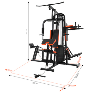 Macchina Fitness Multifunzione <span class=keywords><strong>per</strong></span> Allenamento di Forza, <span class=keywords><strong>Palestra</strong></span> Multi Stazione a Quattro Postazioni, Attrezzatura <span class=keywords><strong>per</strong></span> Esercizi a Uso Domestico - Product Image 2