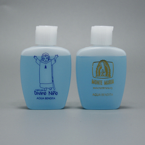 Regalo Religioso Católico, Botella de Agua Bendita de Plástico HDPE de 2oz con Tapa Abatible Serigrafiada con el Logo del Divino Niño Jesús - Product Image 5