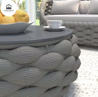 Ensemble de canapés imperméables durables et résistants aux UV avec cadre en rotin Fauteuil de style scandinave très vendu