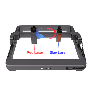 LYBGACNC incisore Laser incisione tutto il materiale doppio Laser teste Laser rosso e blu per metallo carta di vetro di plastica di taglio in pelle - Product Image 5