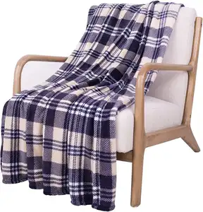 Top Sale Super Soft Flannel 100 Polyester Check Flannel Fleece For All Seasons Blanket Factory China