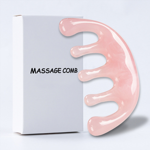 Resina Scalp Massagem Pente Cabeça Meridian Scalp Massageador Corporal Facial para Mulher Homens Crescimento Do Cabelo Gua Sha Wide Tooth Comb - Product Image 3