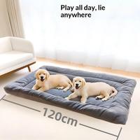 Coussin épais en peluche pour animaux de compagnie, tapis antidérapant et chaud pour cage à chien, pour chiens de taille moyenne et grande, coussin toutes saisons pour chats et chiens