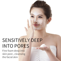 Poudre nettoyante enzymatique au hexapeptide-9 et extrait de miel, marque privée GMPC, mousse nettoyante visage pour peaux sensibles, conforme MoCRA