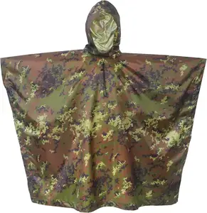 Yağmur Ponchos ceketler kullanımlık yağmur montları açık acil çadır barınak çok amaçlı yırtılmaz Camo Survival panço