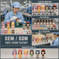 Figurine de collection personnalisée Six Girl Blind Box en vinyle, OEM ODM, produit direct usine
