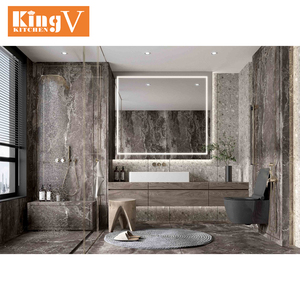 Décoration de toilette de style moderne, armoire de salle de bain étanche pour lavabo, personnalisation haut de gamme - Product Image 4