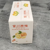 Boîte en carton PP pliable, résistante à l'humidité, écologique et alimentaire, avec impression de logo personnalisé pour les oranges et les fruits tropicaux