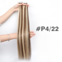 Nouvelles extensions de cheveux à bandes invisibles avec technologie injectée, double épaisseur, cuticules alignées, cheveux Remy