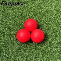 Balles de golf rouges semi-transparentes mates, balles de golf de tournoi à 2 couches en Surlyn pour compétition officielle, logo personnalisé OEM