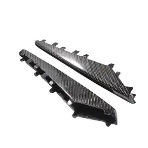 2 PCS Replacement Carbon Fiber Front Fender Side Vent for E92 2006-2013 Turning Lights Cover