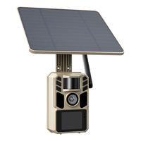 Caméra de chasse thermique 4G LTE solaire pour extérieur, vision nocturne thermique 4K 48MP, étanche IP67