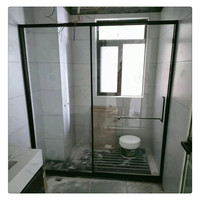 Prime usine panneaux de douche en verre trempé personnalisés salles de douche