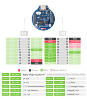 Placa de Desarrollo ESP32-S3-LCD-1.28-B Waveshare con Procesador de Doble Núcleo LX7 de 32 bits, Pantalla LCD Redonda IPS de 1.28 Pulgadas, Compatible con WiFi y Bluetooth B675
