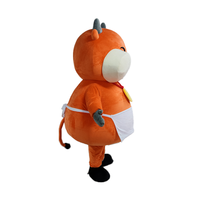 Costume de mascotte de vache personnalisé de dessin animé de festival, costume de dragon gonflable exquis pour la marche, pour la publicité