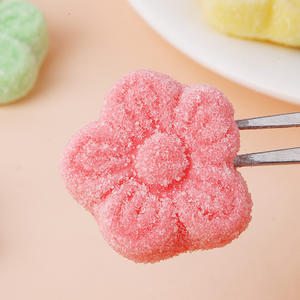 Toptan Özel Karışık Meyve Aromalı Jöle Şekerlemeler Tatlı ve Ekşi Helal Sertifikalı Çiçek Şekilli Asitli Kum Şekerlemeler - Product Image 5