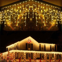 Guirlande lumineuse scintillante 4m pour décoration murale intérieure et extérieure, idéale pour mariages, fêtes, maison, jardin, chambre, rideau de fenêtre, prise UE