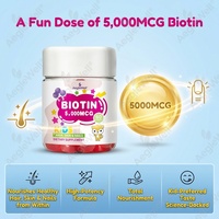 Gummies de biotine AegleWell pour enfants, très demandées, vitamines pour les cheveux, la peau et les ongles, favorisent une croissance saine et des ongles forts