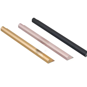 Giá thấp tùy chỉnh bền hợp kim nhôm khung kim loại trang trí góc cong gương tròn mờ/Bề mặt bóng 3 màu - Product Image 1