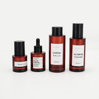 Autocollants personnalisés logo de luxe imperméable à l'eau auto-adhésif vinyle cosmétique bouteille étiquette double face impression autocollant