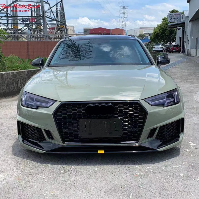 Auto modifizierte RS4 Front stoßstange ohne Grill für Audi A4 B9 RS4 New Style Car Bodikits 2017 2018 2019