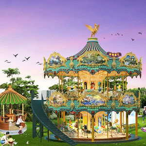 Parc d'attractions Marry Go Round 24 Sièges Carrousel Manèges à vendre - Product Image 1