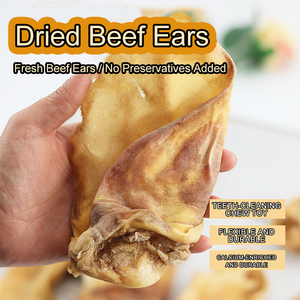 犬用天然乾燥牛耳 - 全軟骨チューイングトリート、歯ぎしり＆クリーニング用、コラーゲン豊富、無添加 - Product Image 6