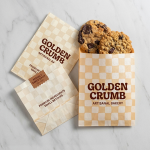 Bolsa de Papel para Galletas con Fondo en V, Ecológica y Personalizada, con Logotipo Impreso, Apta para Alimentos, para Galletas y Pasteles - Product Image 2