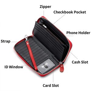 Nouveau portefeuille souple en PU pour femme avec plusieurs emplacements pour cartes et protection RFID, idéal pour un usage quotidien et des tenues tendance - Product Image 3