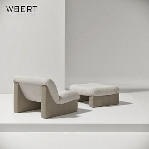 Sofá individual de lujo italiano nórdico WBERT Silla de ocio para sala de estar Villa sala de recepción oficina de ventas diseñador creatividad - Product Image 5