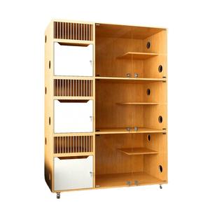Tempo limitado <span class=keywords><strong>Cat</strong></span> Cabinet Venda quente grande luxo madeira maciça <span class=keywords><strong>Cat</strong></span> Villa casa estilo moderno Pet Hotel gaiola para gatos para Pet Shops - Product Image 1