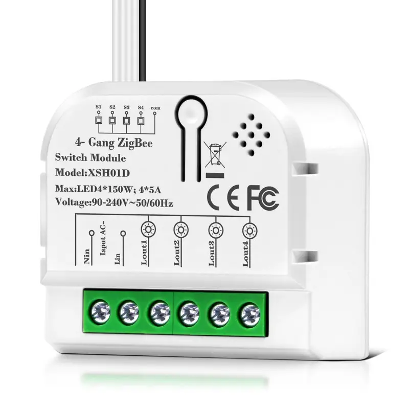 1/2/3/4 Gang 10A 16A DIY Tuya Wifi ZigBee Smart Wand leuchte Fernbedienung Schalter modul Relais Home Auto motion Google Alexa Voice