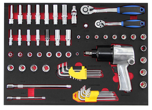 Shinely Shinely Lt-230166 Bibo 166 pièces – Nouveaux kits d'outils isolés VDE pour l'énergie nouvelle : tournevis, clés, douilles, outils pour tôles - Product Image 5