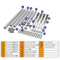 Cadre de tufting en aluminium pour tapis de grande taille, design moderne et personnalisé, pour travaux de tufting et broderie
