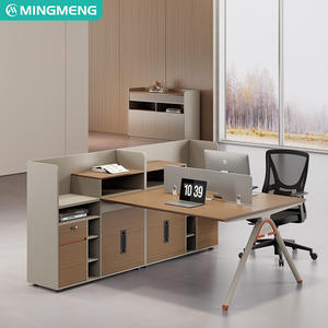 Bureau de travail pour le personnel, cabine de travail simple et moderne, 4-6 places, bureau des finances, poste informatique pour le personnel - Product Image 3