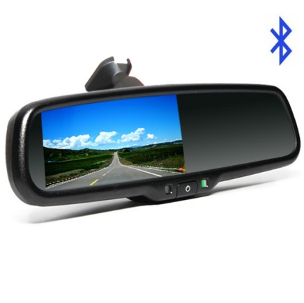 4.3 Inch Monitor OEM Aftermarket Koen Rearview Mirror Handsfree Car Kit