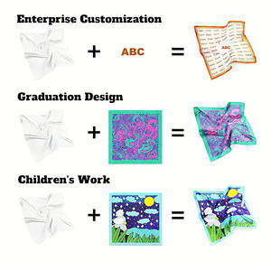 Bufandas de seda artificial de diseñador cuadrado 90*90 al por mayor, pañuelo de seda de lujo con estampado digital personalizado para mujer - Product Image 5