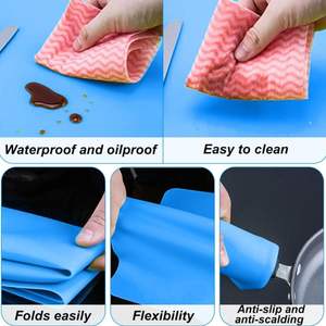 Tapete de Silicona de Color Sólido, Simple, para Niños y Estudiantes, Aislamiento Térmico, Antideslizante, Rectangular, Grueso, Impermeable - Product Image 6
