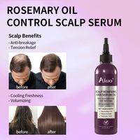 Sérum Capillaire Végétalien Bio aux Herbes en Gros, Traitement à l'Huile de Romarin, Réduit la Chute des Cheveux avec Acide Salicylique et Niacinamide