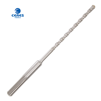 Shehds MAX — pointe plate SDS PLUS, à double cannelure, mèches pour marteau, perçage de la pierre à béton