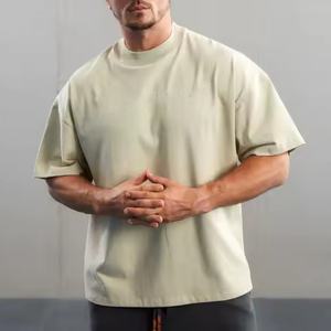 Camiseta de Corte Holgado para Hombre, Hombros Caídos, de Alta Calidad, con Logotipo Personalizado, Camiseta Lisa para Hombre - Product Image 1