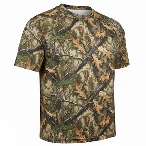 T-shirt de chasse à séchage rapide, imprimé sur mesure, manches courtes, coupe ajustée, pour homme, sublimation, doux, respirant - Product Image 6