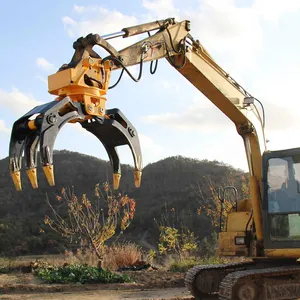 58 Tonnen Baumaschinenzubehör Hydraulikholz-Halterholzbagger Bagger Holzgreifer Eimer