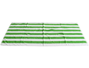 Asciugamano da Spiaggia in Cotone 100% Ecologico per Adulti, Blu e Bianco a Righe Cabana, Asciugatura Rapida, Logo Personalizzato, per Piscina, Bagno, Negozi al Dettaglio - Product Image 2