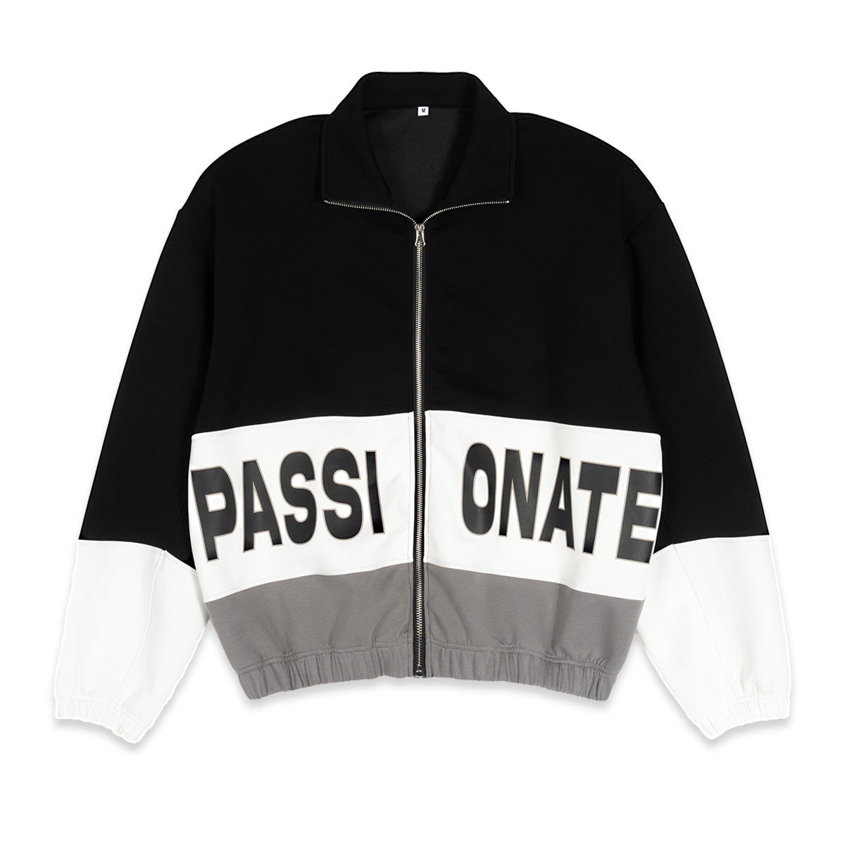 Black coat with logo