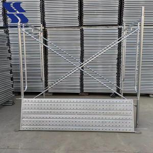 Corrosion Resistant Galvanized Steel H <strong>Frame</strong> <strong>Scaffolding</strong>, <strong>Ladder</strong> Type <strong>Frame</strong> for Outdoor Construction Use - Product Image 4