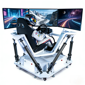 Équipement de parc d'attractions, machine de jeu <span class=keywords><strong>VR</strong></span>, plateforme de mouvement 6 DoF, simulateur de course, cockpit de course <span class=keywords><strong>VR</strong></span> 9D, siège de simulation, vente en gros d'usine - Product Image 1