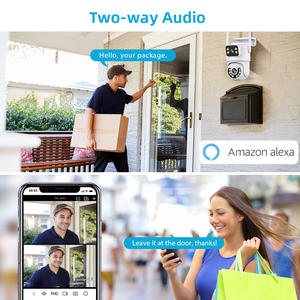 <span class=keywords><strong>Alexa</strong></span> 6MP กล้องวงจรปิด4K PTZ ระบบรักษาความปลอดภัย IP ไร้สายบ้านกล้องเลนส์คู่ Wi-Fi - Product Image 2